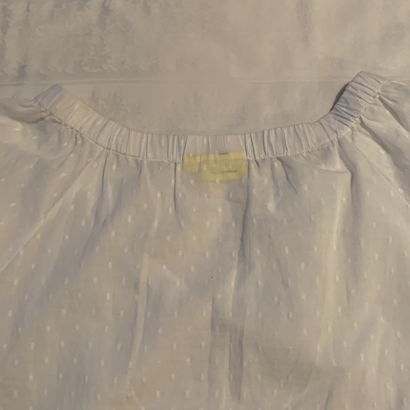 ROLLER RABBIT Women’s Peasant Dot V-Neck Loose Shirt With Puff Sleeves - Picture 10 of 14